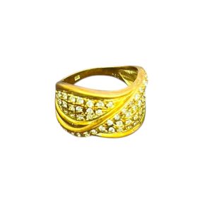 K18 石あり リング