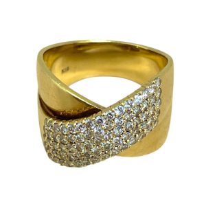 K18リング ダイヤ付