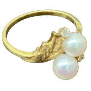 K18 / 750 / パール / リング / 指輪