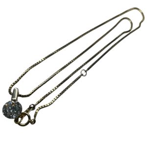 K18ネックレス(1.5ctダイヤ付き)を函館でお持ち込み|大粒ダイヤモンドをしっかり査定