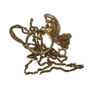 K18 18金 リング ネックレス