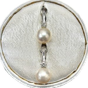 Pt850  パール イヤリング　