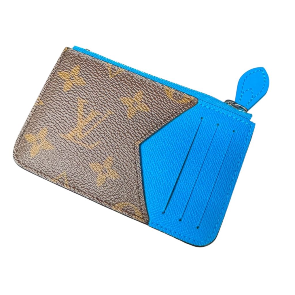 ルイ ヴィトン Louis Vuitton 名刺入れ コインケース モノグラム ポルト カルト・ロミー ガストンブルー