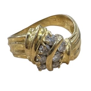 K18 (18金) リング 石あり