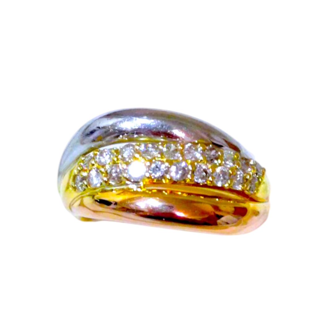 【K18/Pt900 リング】18金/プラチナ900・ダイヤモンド・指輪・貴金属・ジュエリー・アクセサリー