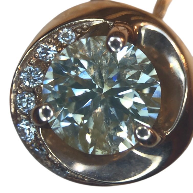 K18 18金 トップ ダイヤモンド 1.01ct