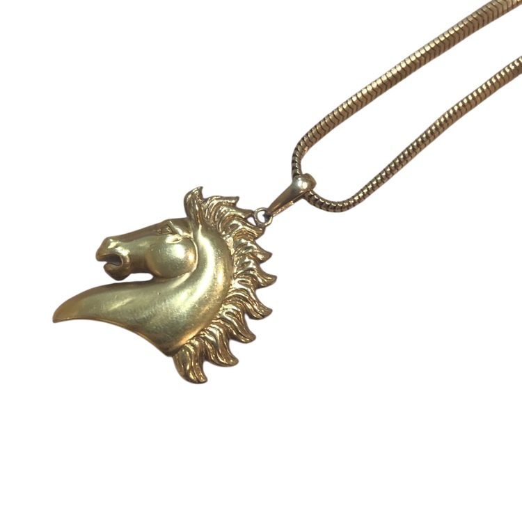K18ネックレス(馬柄トップ)高価買取