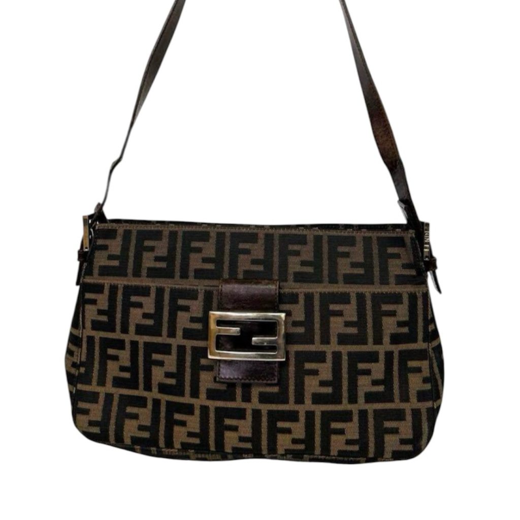 FENDI フェンディ ズッカ柄 マンマバゲット ショルダーバッグ