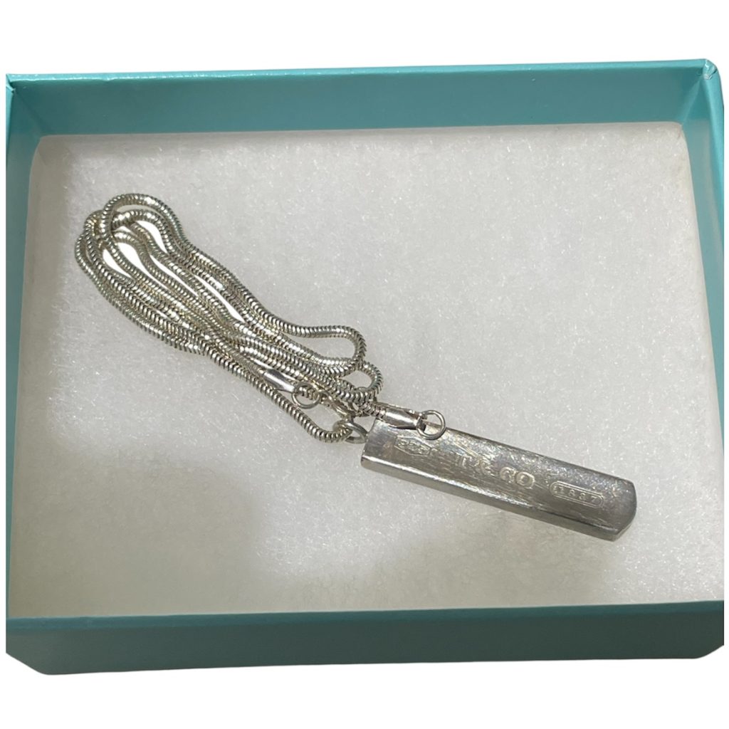 Tiffany&Co. バーペンダント シルバーネックレス