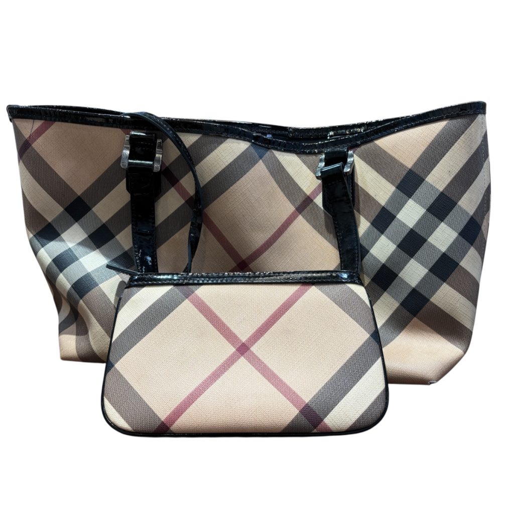 バーバリー　Burberry　ノヴァチェック　トートバッグ　ポーチ付き