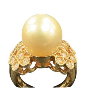 K18 ( 18金 )　リング　石あり