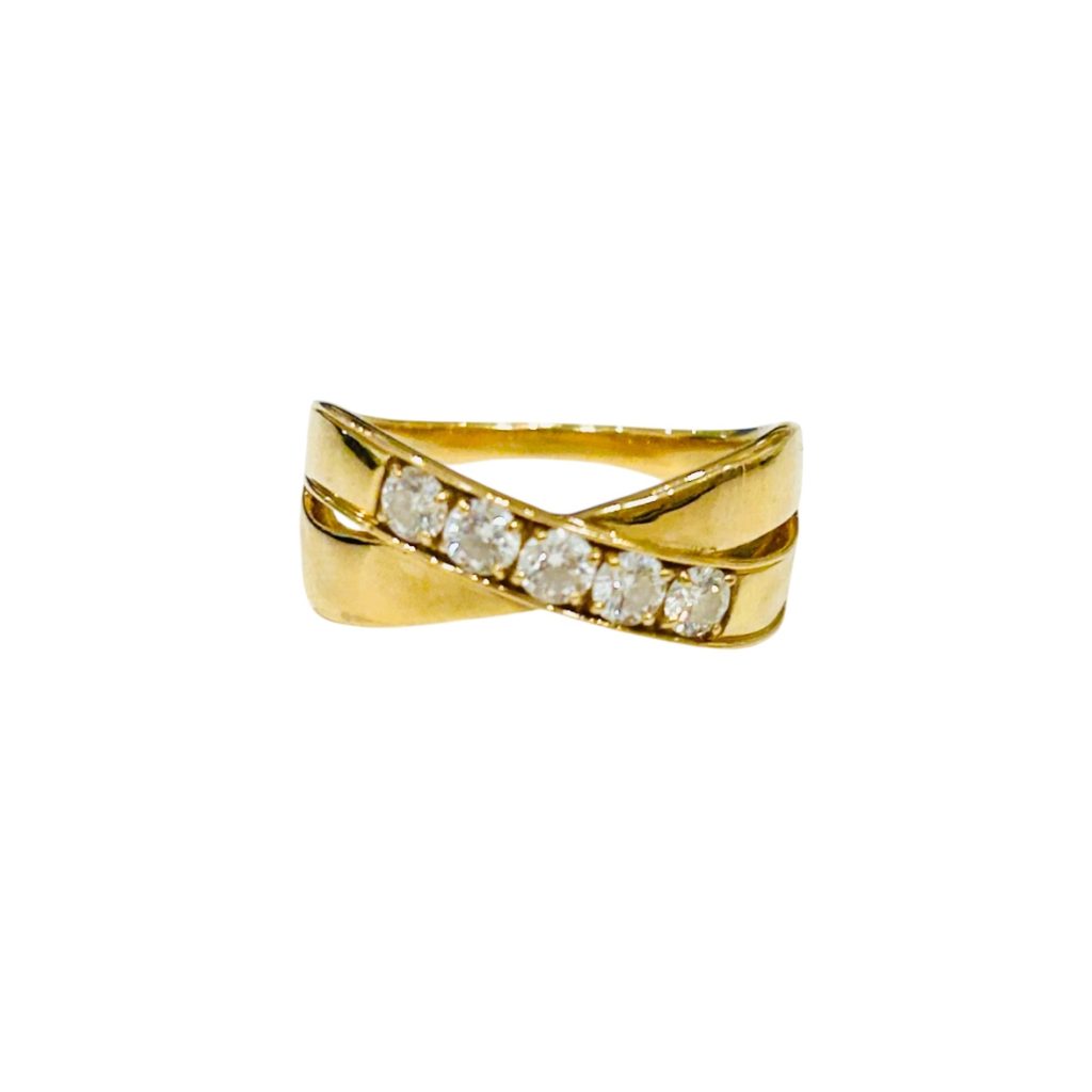 K18 リング メレダイヤモンド 0.61ct