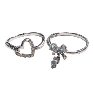 K18WG(18金ホワイトゴールド)　リング　おまとめ