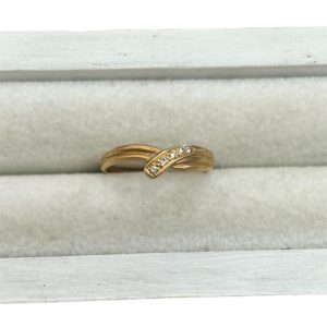 K18 メレダイヤ付きリング