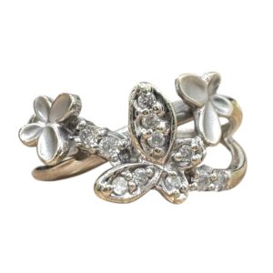 K14WG 14金 メレダイヤ リング