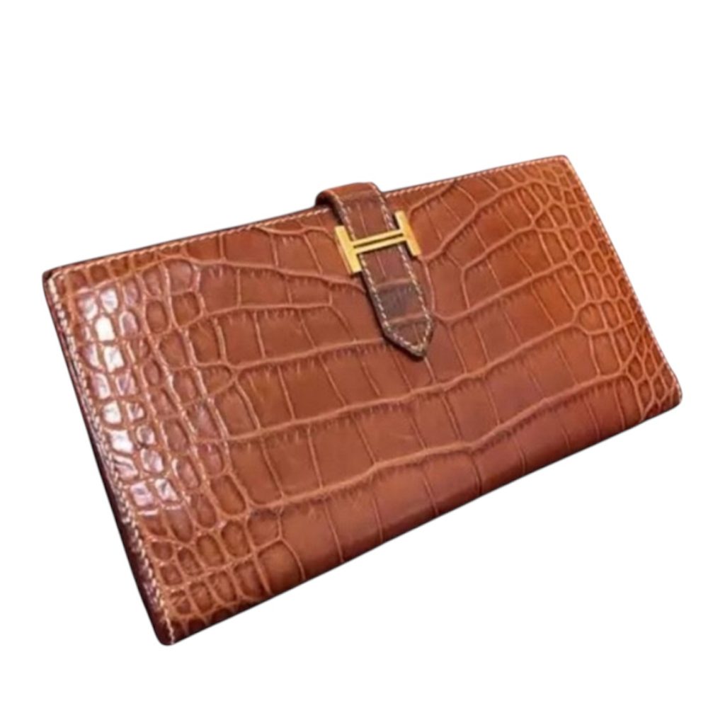 HERMES Bearn Soufflet Crocodile Alligator エルメス ベアンスフレ 財布