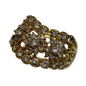 K18 (18金)  メレダイヤ1.2ct リング