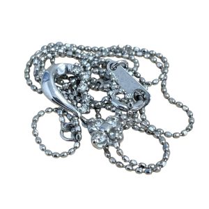 K18WGネックレス メレD付き