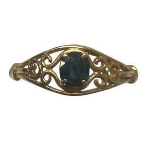 K18（18金）石付き　リング