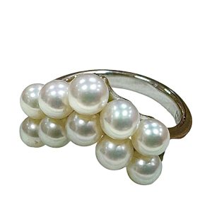 Pt900 プラチナ900 パール リング