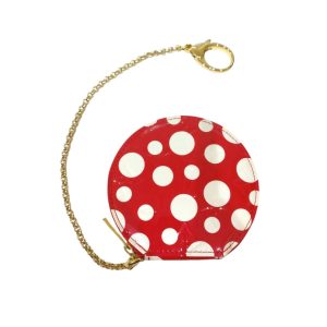 【Louis Vuitton】 ルイ・ヴィトン ヤヨイ・クサマ ヴェルニ ドット インフィニティ ポルト モネ・シャポー ルージュ