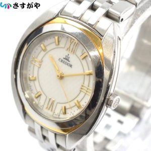 SEIKO セイコー クレドール レディース SS K18 時計