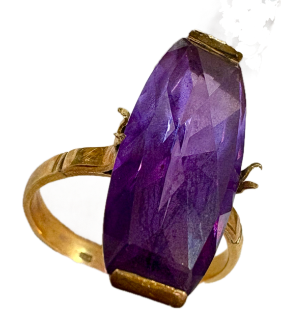 指輪　リング　アクセサリー　金　K18　18金　宝石　アメジスト