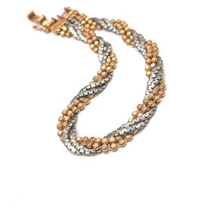 K18/Pt850 コンビブレスレット