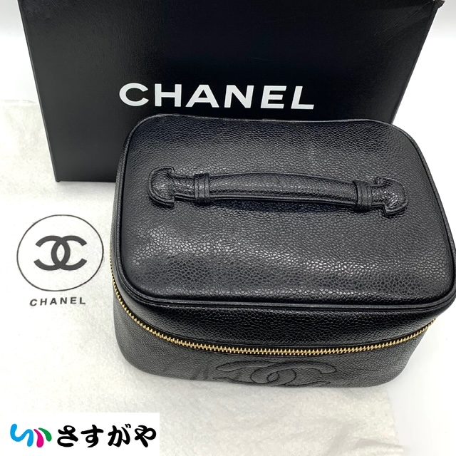 CHANEL シャネル バニティ ハンドバッグ キャビアスキン ブランドバッグ