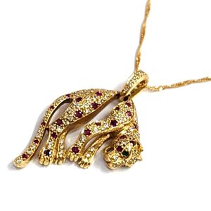 K18(18金) ヒョウ モチーフ ペンダントトップ|前橋市古市町