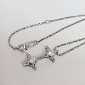 K14WG 0.1ct ダイヤモンド付きネクタイピンの買取実績 | 買取