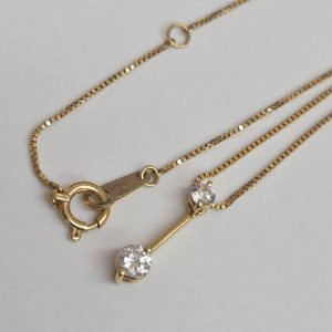 K18WGポラリスネックレス ダイヤモンド0.2ctの買取実績 | 買取