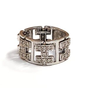 18金 ホワイトゴールド ( K18WG ) リング メレダイヤ ジュエリー 指輪 貴金属 | 根室市宝林町