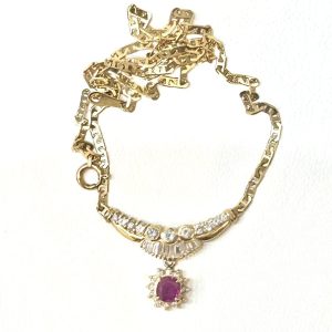 K18 パープルサファイヤネックレス｜川口市東本郷