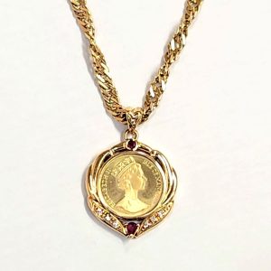 24金(K24)コイン 18金 (K18) ペンダントトップ枠 ネックレス  ジュエリー | 根室市西浜町