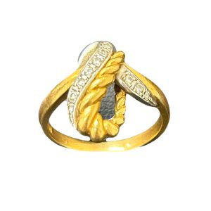 K18  18金　金　地金　リング　石付き