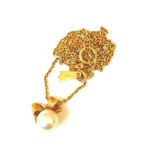 K18 750 パール付きネックレス