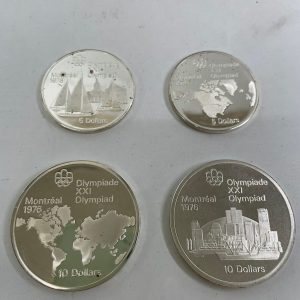 1976年 カナダ モントリオール オリンピック公式記念銀貨 5ドル