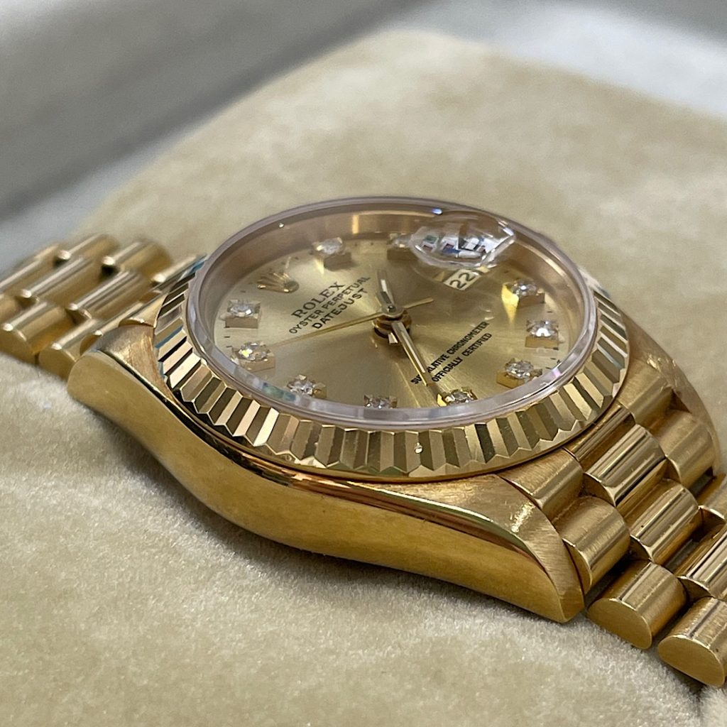 高級腕時計の買取店| ロレックスROLEX デイトジャスト 腕時計の買取| つくばみらい市鬼長