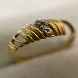 金価格最高値更新!| k18WGダイヤモンドリングの買い取り|守谷市鈴塚