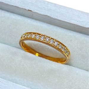 K18 18金 750 メレダイヤモンド リング 指輪