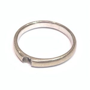 K18WG 18金ホワイトゴールド 石外れリング 指輪