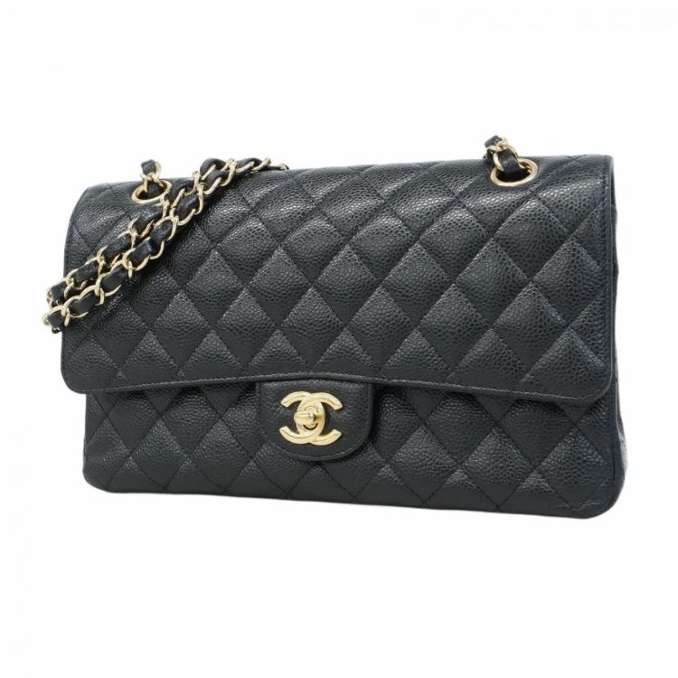 【CHANEL】シャネル・マトラッセ・ショルダーバッグ・ブランドバッグ・レディース・キャビアスキン