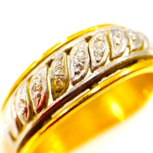 K18 Pt850 金プラチナ コンビリング アクセサリー