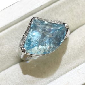 Pt800 プラチナ800 パール ダイヤ0.09ct リングの買取実績