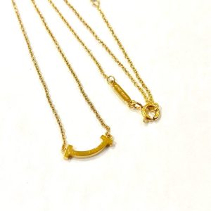 【TIFFANY&CO】ティファニー・ネックレス・Tスマイル・K18・18金・貴金属・ブランドジュエリー・アクセサリー