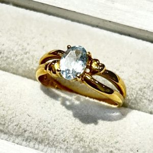 K18 750 18金 アクアマリンリング ジュエリー アクセサリー 貴金属
