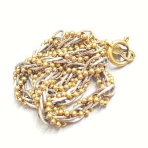 K18 Pt850 ハーフ ブレスレット