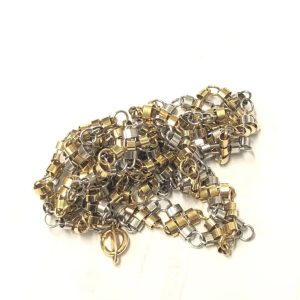 K18 Pt850 コンビ ネックレス