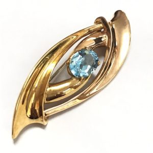 K18 18金 アクセサリー ブローチ 石あり